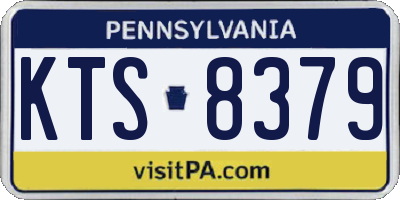 PA license plate KTS8379