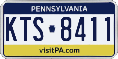 PA license plate KTS8411