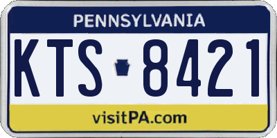 PA license plate KTS8421