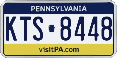 PA license plate KTS8448