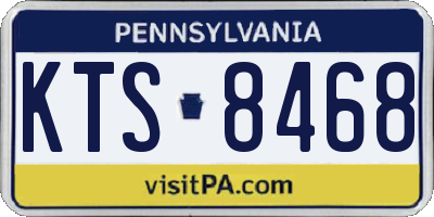 PA license plate KTS8468