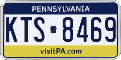 PA license plate KTS8469