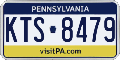 PA license plate KTS8479