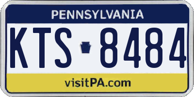 PA license plate KTS8484