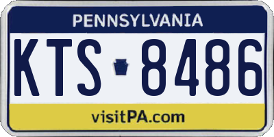PA license plate KTS8486