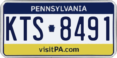 PA license plate KTS8491