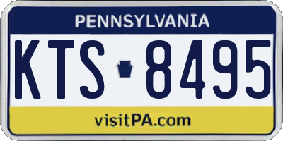PA license plate KTS8495