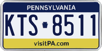 PA license plate KTS8511