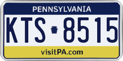 PA license plate KTS8515