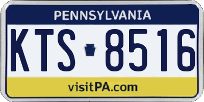 PA license plate KTS8516