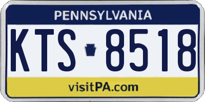 PA license plate KTS8518