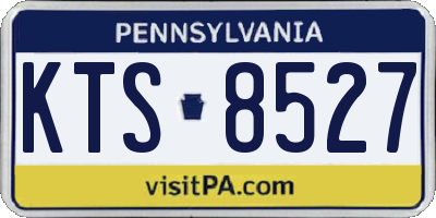 PA license plate KTS8527