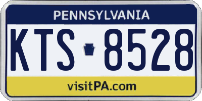 PA license plate KTS8528