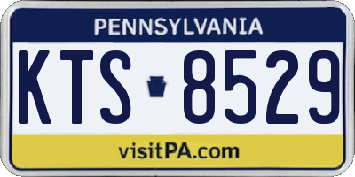 PA license plate KTS8529