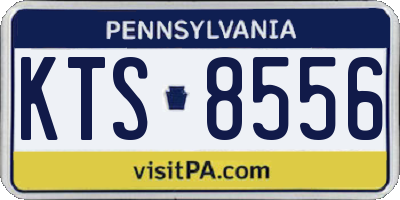 PA license plate KTS8556