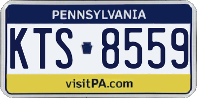 PA license plate KTS8559