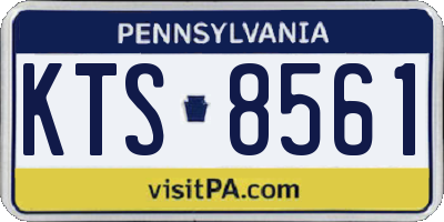 PA license plate KTS8561