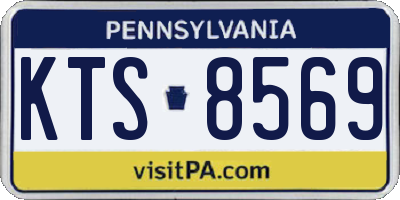 PA license plate KTS8569