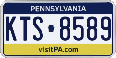 PA license plate KTS8589