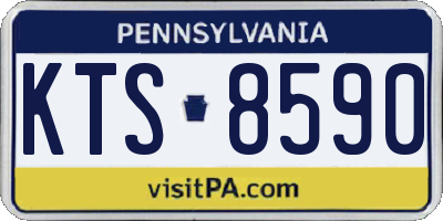 PA license plate KTS8590