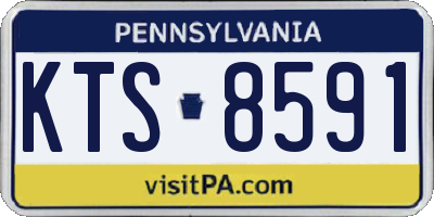 PA license plate KTS8591