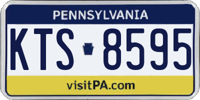 PA license plate KTS8595