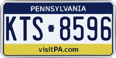 PA license plate KTS8596