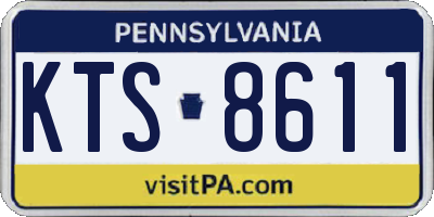 PA license plate KTS8611