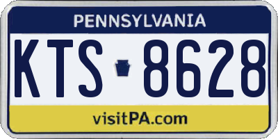 PA license plate KTS8628