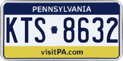 PA license plate KTS8632