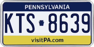 PA license plate KTS8639