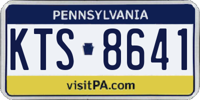 PA license plate KTS8641