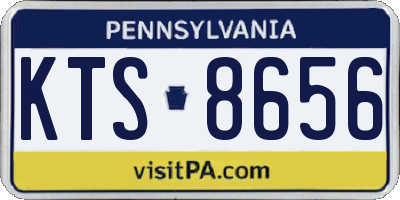 PA license plate KTS8656