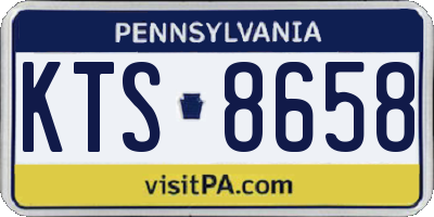 PA license plate KTS8658