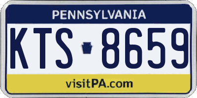 PA license plate KTS8659