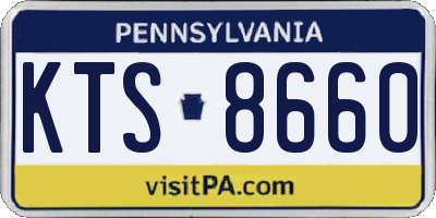 PA license plate KTS8660