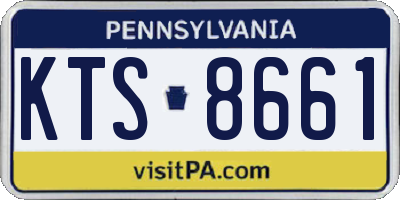 PA license plate KTS8661