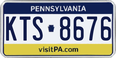 PA license plate KTS8676