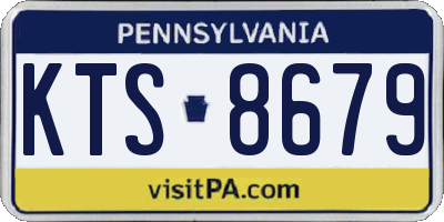 PA license plate KTS8679
