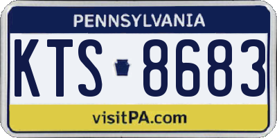 PA license plate KTS8683