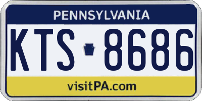 PA license plate KTS8686