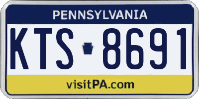 PA license plate KTS8691