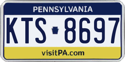 PA license plate KTS8697