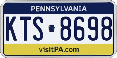 PA license plate KTS8698
