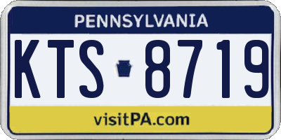 PA license plate KTS8719