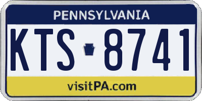 PA license plate KTS8741
