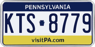 PA license plate KTS8779