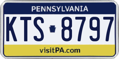 PA license plate KTS8797