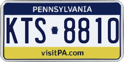PA license plate KTS8810