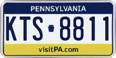 PA license plate KTS8811